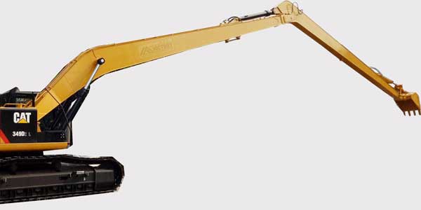 excavator long boom arm